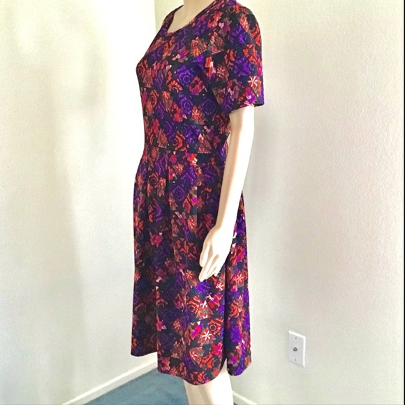 LuLaRoe AMELIA Dress Full Skirt With Pockets NWOT 2XL - Picture 3 of 5